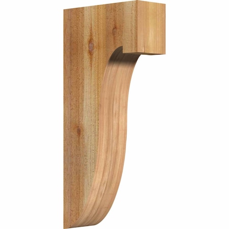 Ekena Millwork Del Monte Rough Sawn Corbel, Western Red Cedar, 4"W x 10"D x 22"H COR04X10X22DEL00RWR